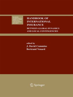 cover image of Handbook of International Insurance